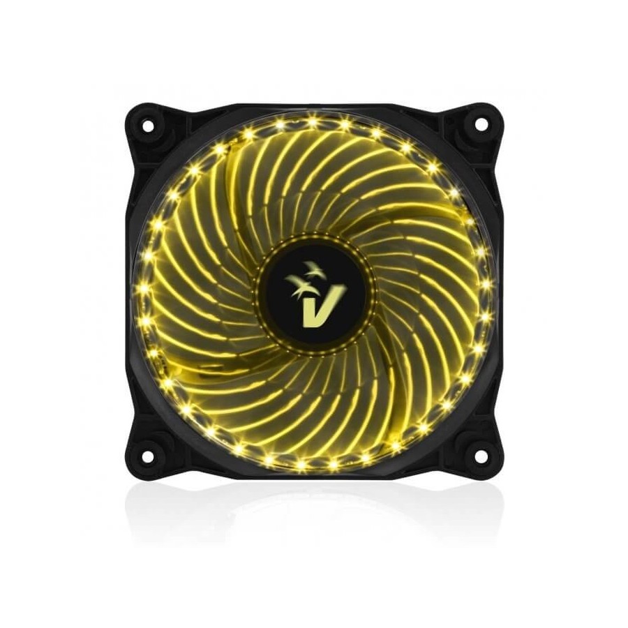 VENTOLA ADDIZIONALE PER CASE 12CM CON ILLUMINAZIONE STAR LED GIALLO