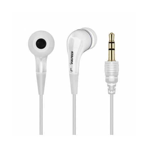 AURICOLARI EARPHONES VULTECH HD-01W REV. 2.1  BIANCHI 3,5MM.
