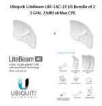 Ubiquiti LiteBeam LBE-5AC-23 X2 UNITS - CPE access point outdoor POE 5GHz AC 23dBi