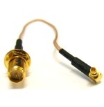 MMCX to RP-SMA Male pigtail, 20cm