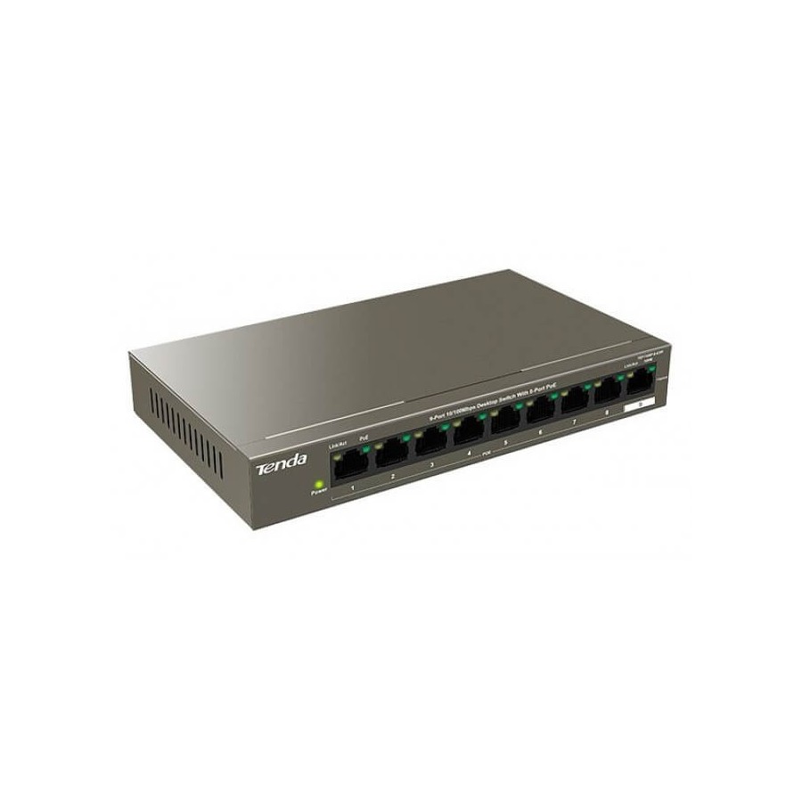 TENDA TEF1109P-63W switch 9 porte 10/100 8 porte PoE 63W