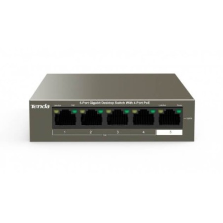 TENDA TEG1105P Switch Desktop 5 Porte 10/100/1000 con 4 Porte PoE