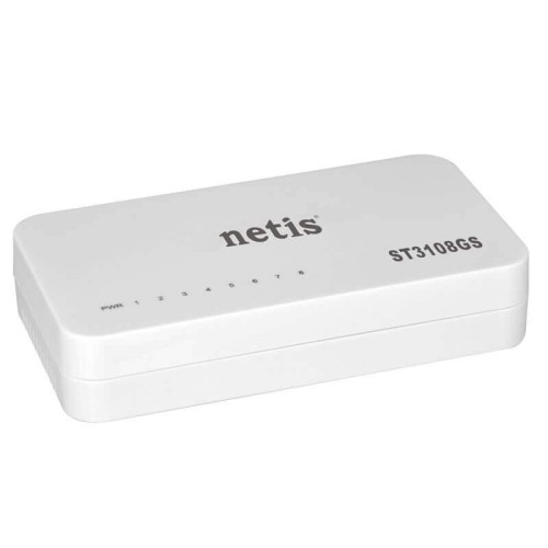 Netis ST3108GS Giga Switch Lan 8 Porte Ethernet 10/100/1000 Mbps Rj45 Sdoppiatore Hub