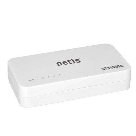 NETIS ST3105GS GIGABIT SWITCH LAN 5 PORTE ETHERNET 10/100/1000 MBPS RJ45 SDOPPIATORE HUB