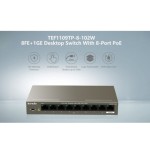 TENDA Switch 8FE+1GE Desktop Switch With 8-Port PoE  TEF1109TP102W