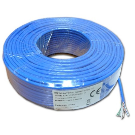Matassa 100 metri cavo Lan UTPCat 6 per esterno