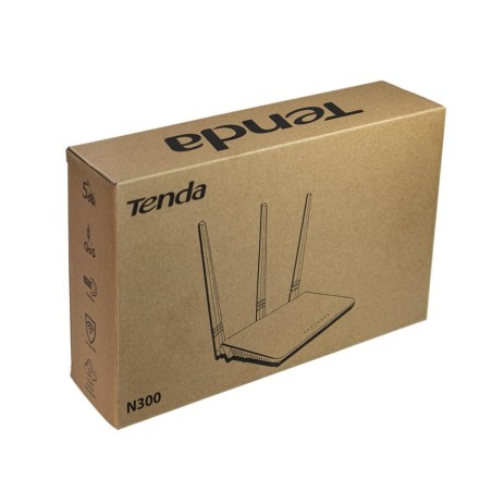 TENDA N300 router wireless 2.4 GHz, 300 Mb/s, 2T3R for ISP