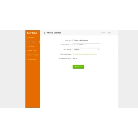 TENDA N300 router wireless 2.4 GHz, 300 Mb/s, 2T3R for ISP