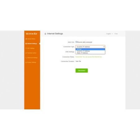 TENDA N300 router wireless 2.4 GHz, 300 Mb/s, 2T3R for ISP