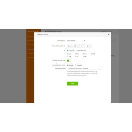 TENDA N300 router wireless 2.4 GHz, 300 Mb/s, 2T3R for ISP
