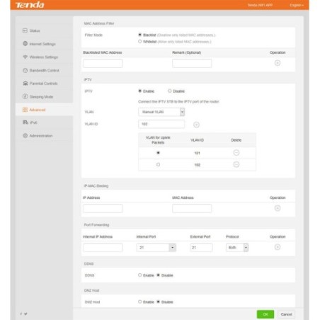 TENDA AC5 Router Wireless 1200Mbps Dual Band Tenda AC5