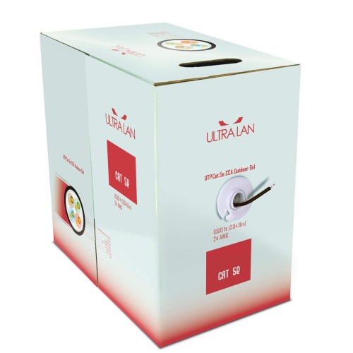UltraLAN UTP cable cat 5e CCA PE+PVC Gel 305m (outdoor) ULAN-UTP-C5E-CCA-PEG