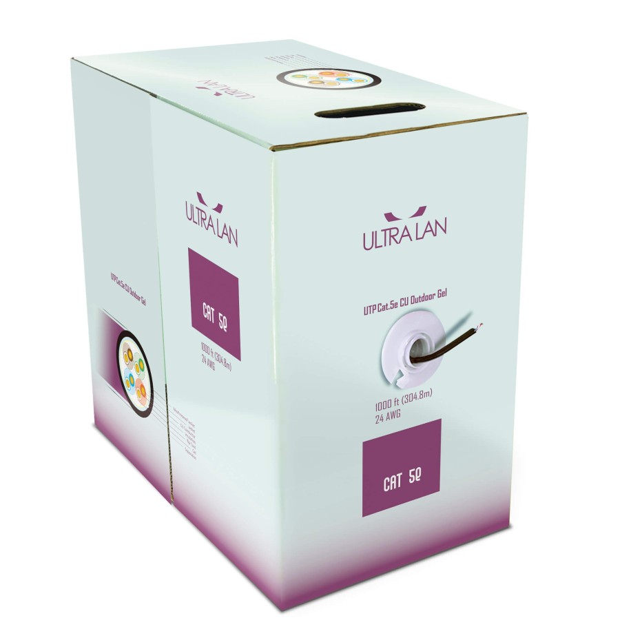 UltraLAN UTP cable cat 5e CU PE+PVC Gel 305m (outdoor)