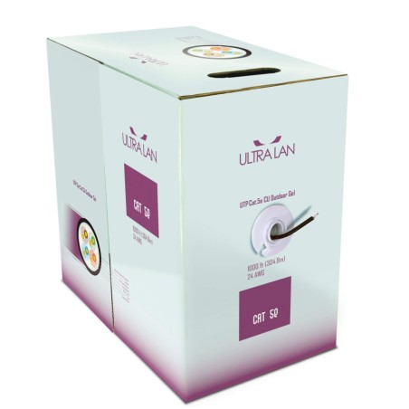 UltraLAN UTP cable cat 5e CU PE+PVC Gel 305m (outdoor)