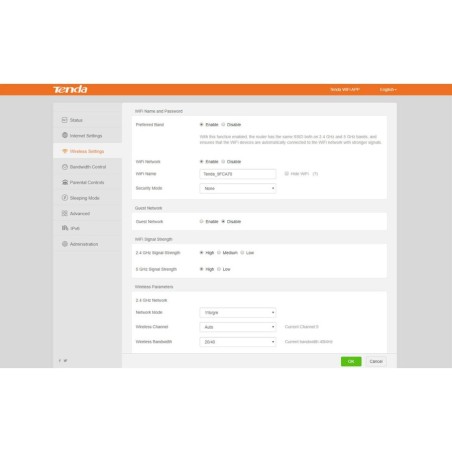 Tenda AC8 dual band gigabit wireless router AC1200