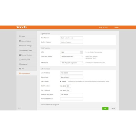 Tenda AC8 dual band gigabit wireless router AC1200