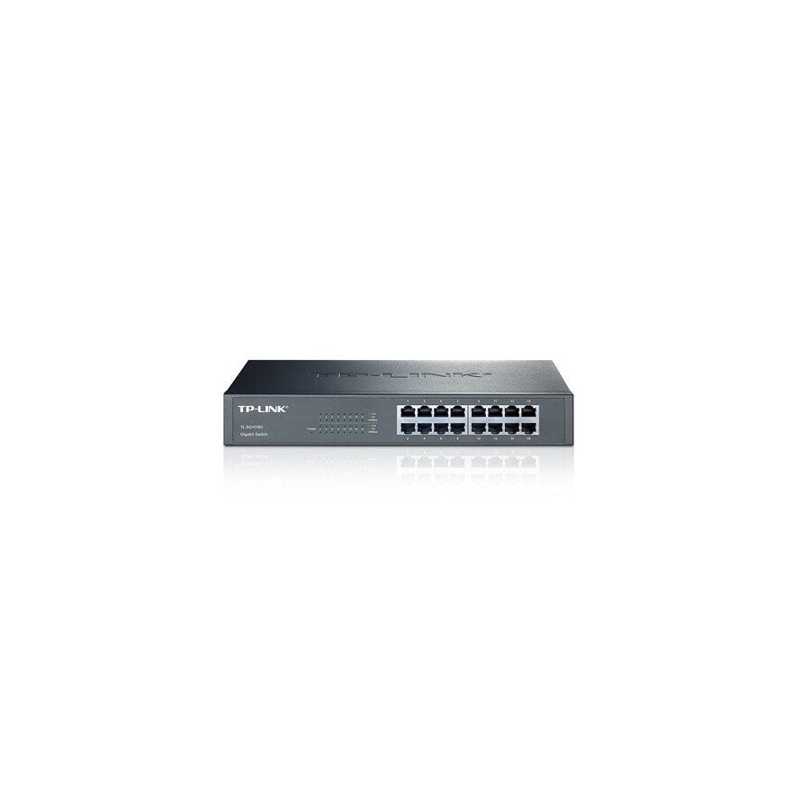 SWITCH DESKTOP E RACK 16 PORTE GIGABIT 10/100/1000MBPS TP-LINK TL-SG1016D