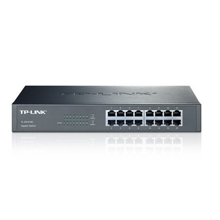 SWITCH DESKTOP E RACK 16 PORTE GIGABIT 10/100/1000MBPS TP-LINK TL-SG1016D