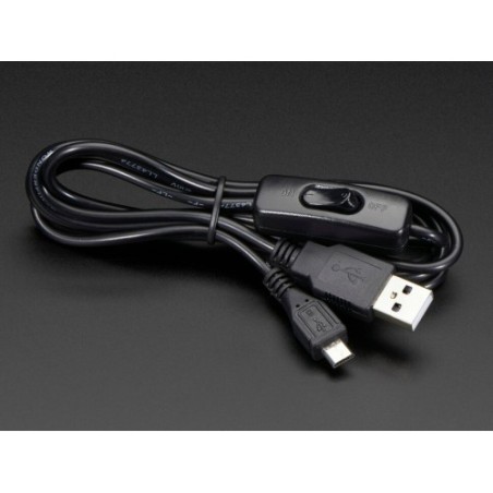 Adafruit USB Power Cavo con Switch - A/MicroB per Raspberry Pi