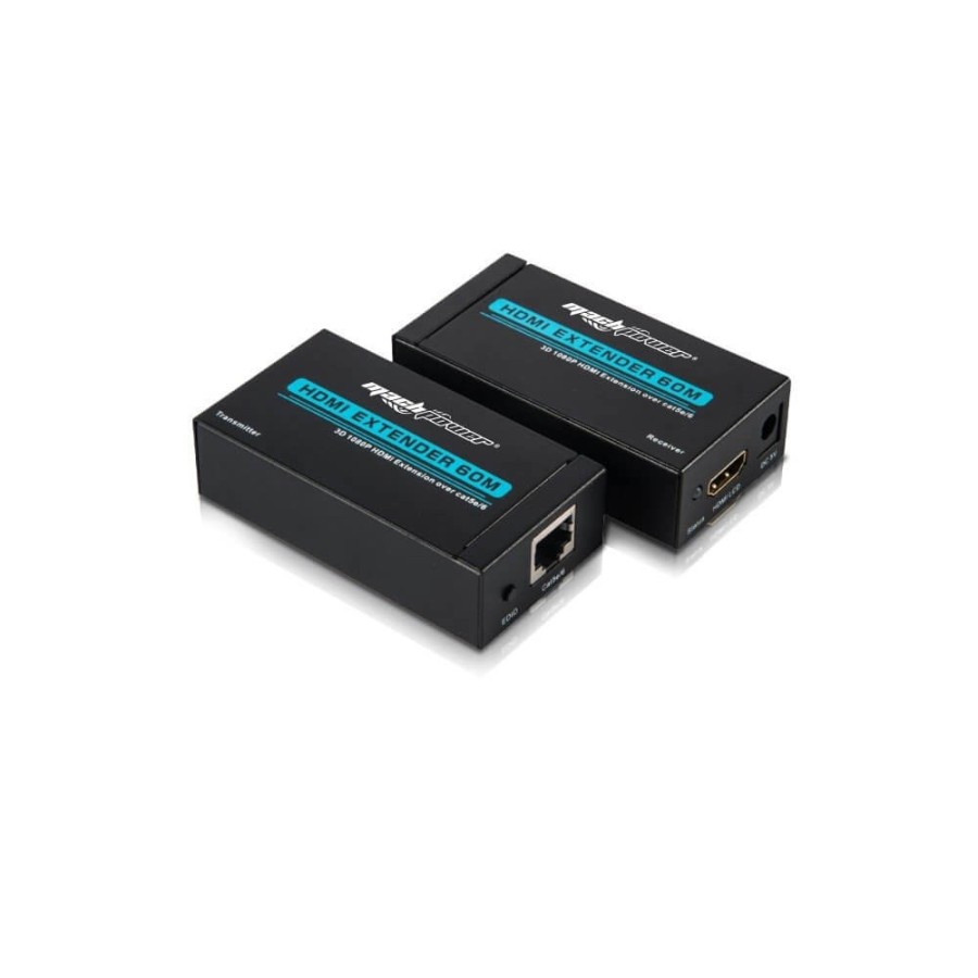 MACH POWER HDMI EXTENDER SU CAVO RJ45 FINO A 60M CON SUPPORTO 3D E HDMI CV-AD-013