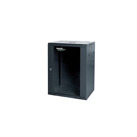 RACK A PARETE 15U 600x450x790 (1VEN,4MON.)LAT.REM., NERO