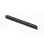 PANNELLO PATCH 24 PORTE RJ45 U/UTP CAT. 5e PER RACK 19"