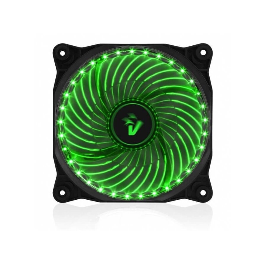 VENTOLA ADDIZIONALE PER CASE 12CM CON ILLUMINAZIONE STAR LED VERDE