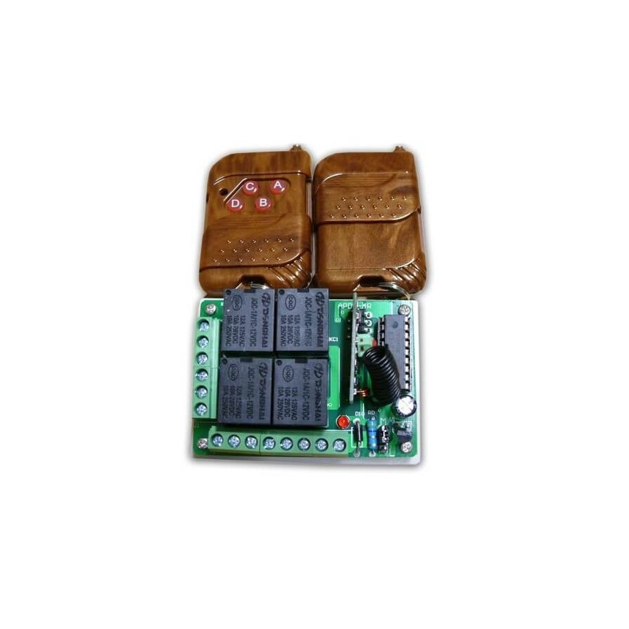 Interrutore on/off wireless - SWITCH WIRELESS 4 CH