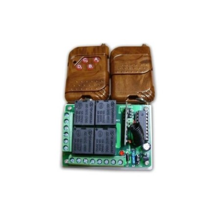 Interrutore on/off wireless - SWITCH WIRELESS 4 CH