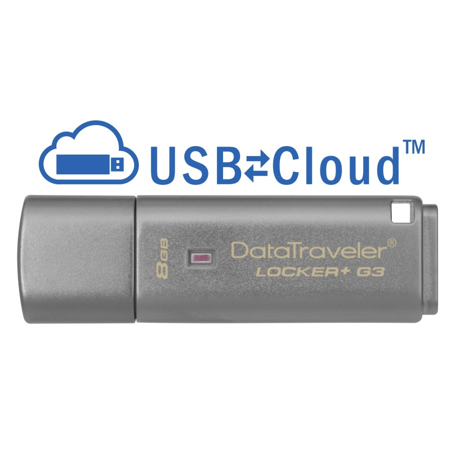 PENDRIVE USB 3.0 8GB KINGSTON DATATRAVELER LOCKER+ G3 DTLPG3/8GB