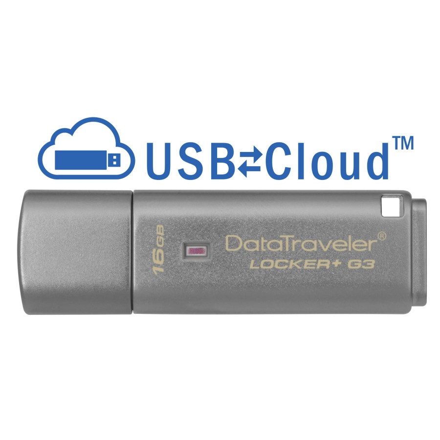 PENDRIVE USB 3.0 16GB KINGSTON DATATRAVELER LOCKER+ G3 DTLPG3/16GB