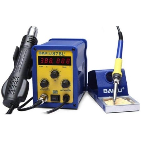 STAZIONE SALDANTE CON PISTOLA ARIA CALDA 700W BAKU BK-878L2