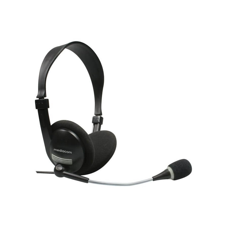 CUFFIE E MICROFONO CON FILO - JACK 3.5MM - MEDIACOM M-AP855