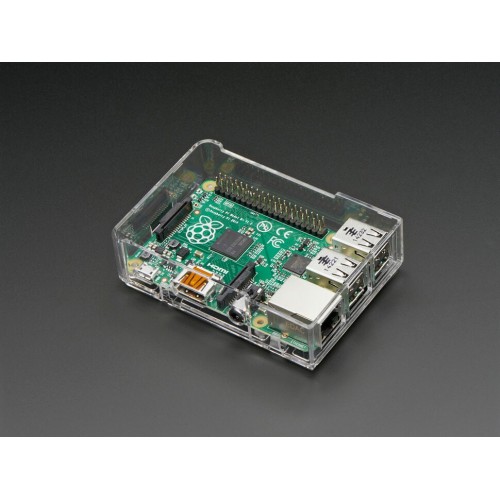 Adafruit Pi Model B+ / Pi 2 Case  Base - Clear "chiaro"  per Raspberry Pi B+ / Pi 2