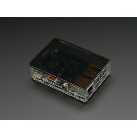 Adafruit Pi Model B+ / Pi 2 Case  Base - Clear "chiaro"  per Raspberry Pi B+ / Pi 2