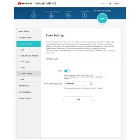 Huawei WS7100-20 wireless router AX3 dual core AX3000
