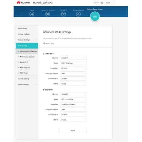 Huawei WS7100-20 wireless router AX3 dual core AX3000