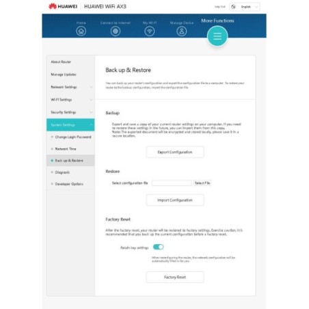 Huawei WS7100-20 wireless router AX3 dual core AX3000