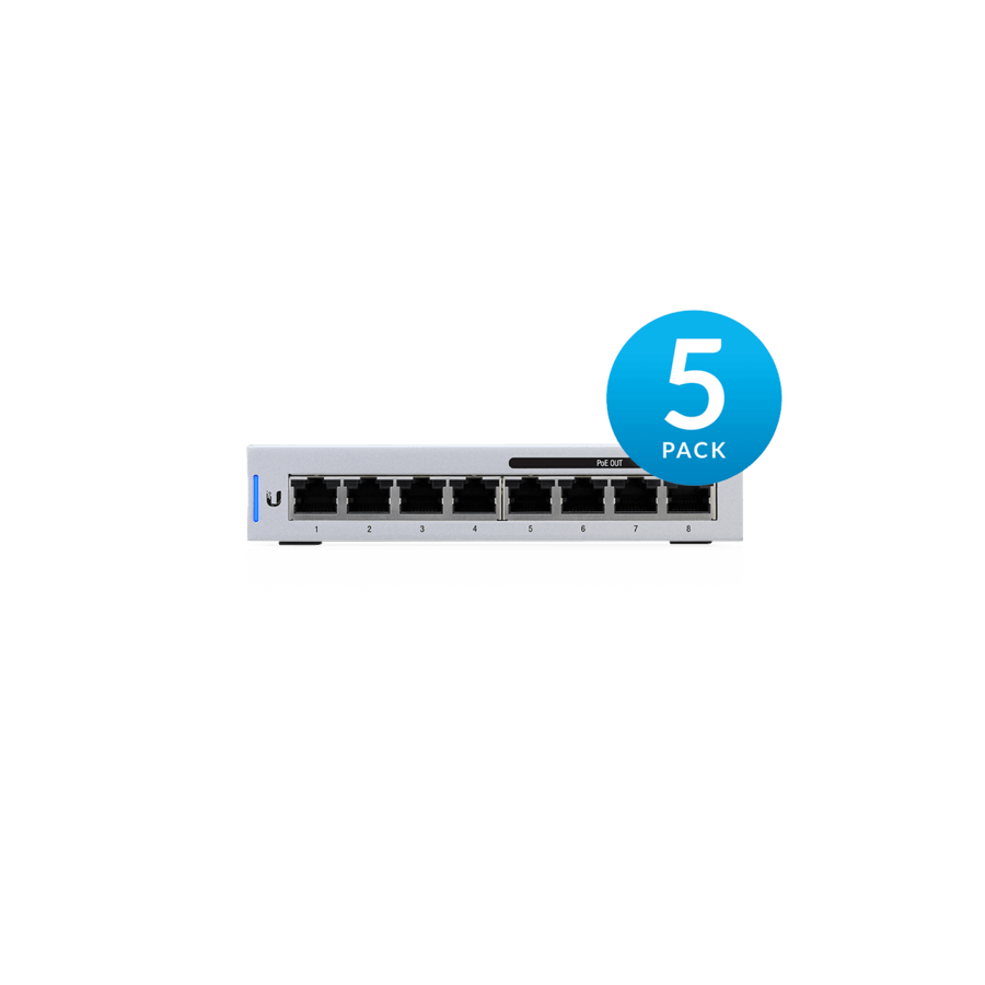 UniFi Switch  8 port US-8-60W 5 PACK