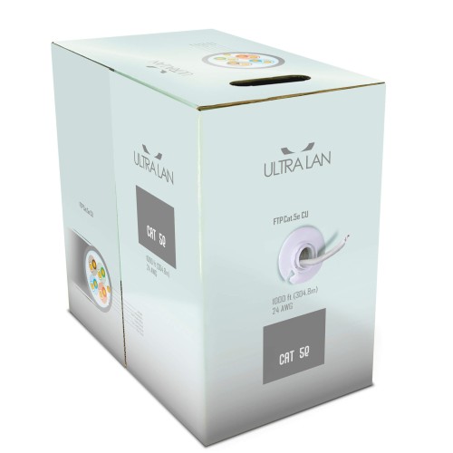 UltraLAN FTP cable cat 5e CU PVC 305m (indoor) ULAN-FTP-C5E-CU