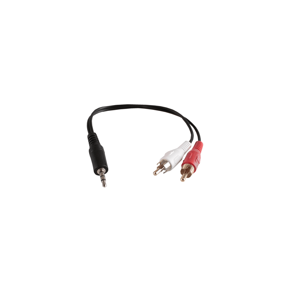 CAVO AUDIO STEREO VULTECH 3,5MM MASCHIO TO RCA MASCHIO CM. 25 (SC11302-1)