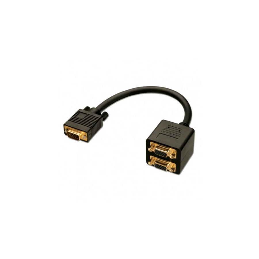 MACH POWER CAVO SDOPPIATORE DA 1 PORTA VGA MASCHIO A 2 PORTE VGA FEMMINA CV-AD-001