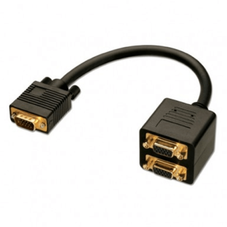 MACH POWER CAVO SDOPPIATORE DA 1 PORTA VGA MASCHIO A 2 PORTE VGA FEMMINA CV-AD-001