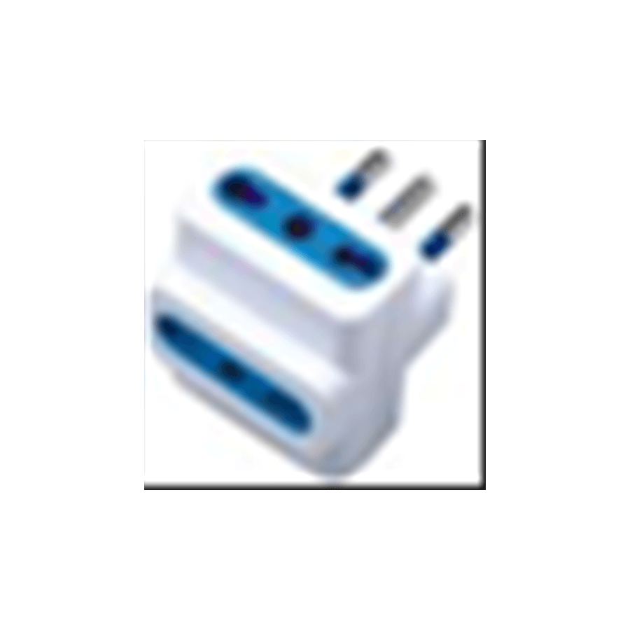 MACH POWER ADATTATORE TRIPLO SPINA 10A 2P+T - 3 PRESE 10/16A BIANCA MP-SA1025
