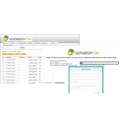 WISPRADIUS Piattaforma di gestione dedicata a ISP/WISP - Radius Billing Management Platform