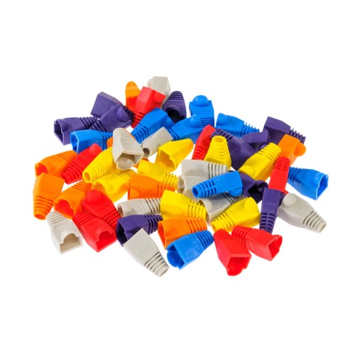 50 PZ PEZZI COPRI PLUG PLUGS RJ45 CAVO DI RETE