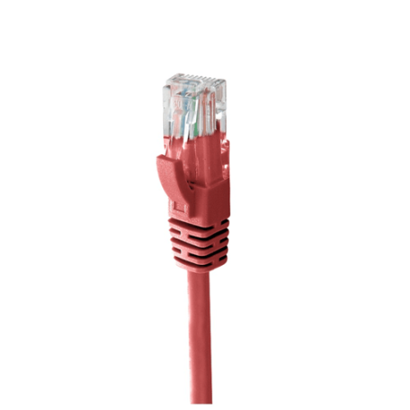MACH POWER CAVO LAN ETHERNET UTP CAT.6 1M CCA COLORE ROSSO - CV-PU6CCP-010-RD