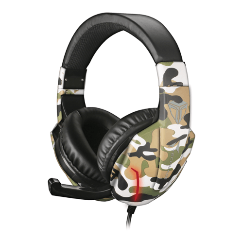CUFFIE + MICROFONO 3.5MM GAMING TECHMADE TM-FL1 CAMOUFLAGE