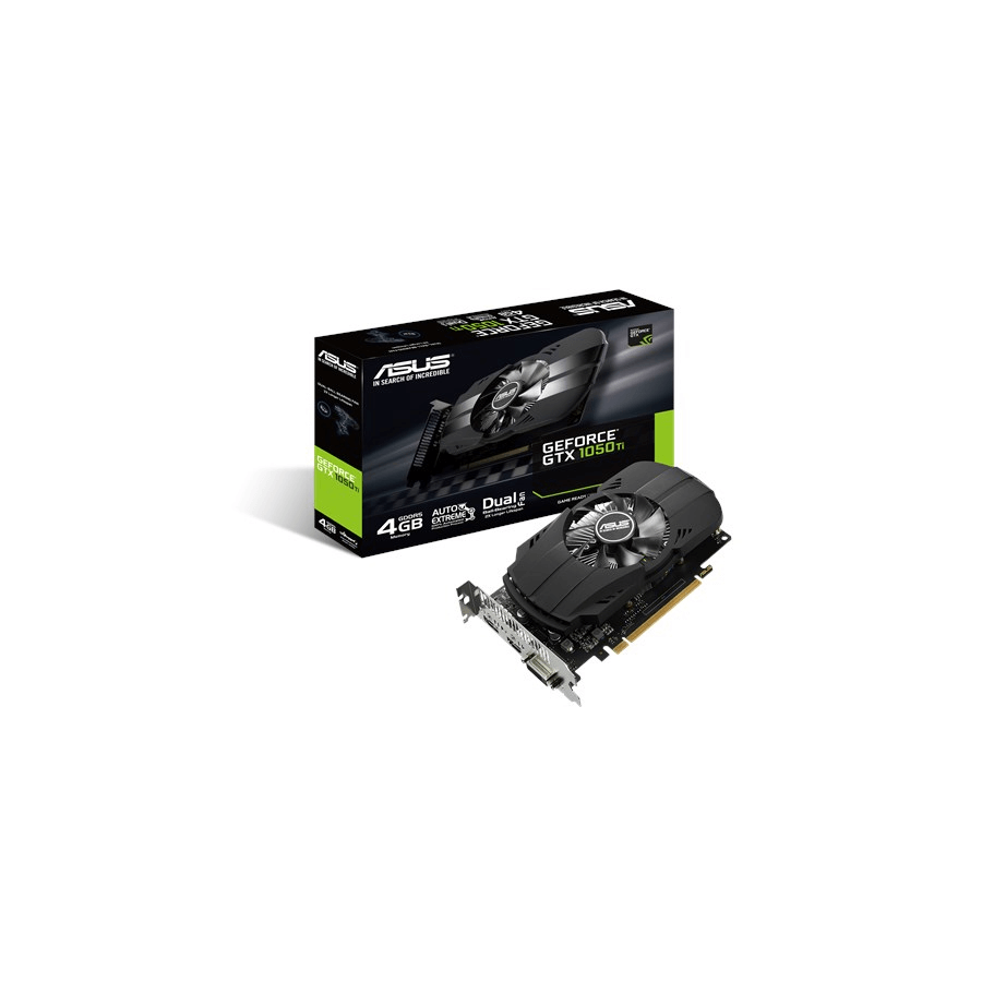 SCHEDA VIDEO 4GB PH-GTX1050TI-4G NVIDIA GTX1050 4GDDR5 128BIT PCIE3.0 DVI-D HDMI DP HDCP OPENGL4.5 2 SLOT