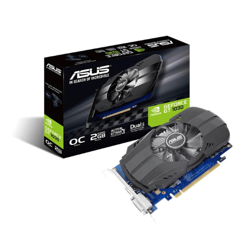 SCHEDA VIDEO 2GB GDDR5 ASUS GT1030 PHOENIX O2G DISSIPAZIONE ATTIVA